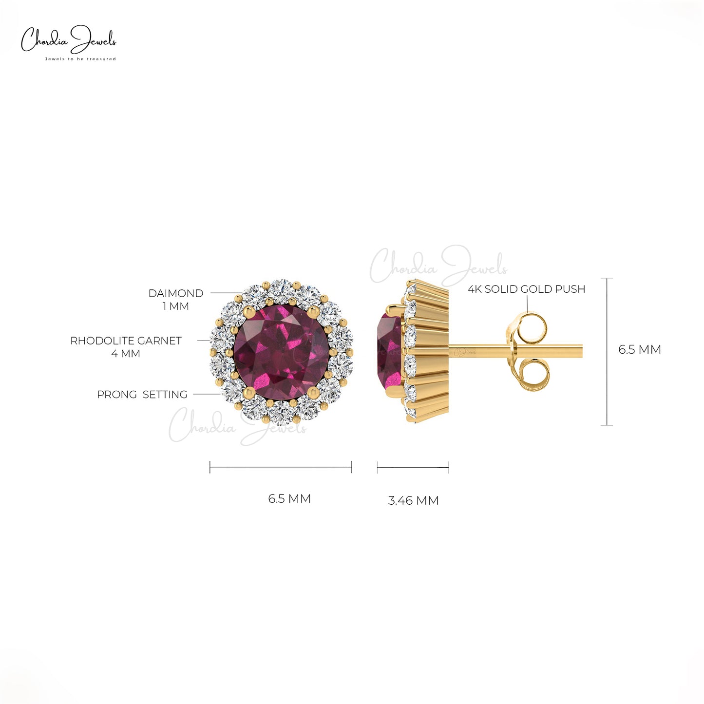 Round Diamond Earrings