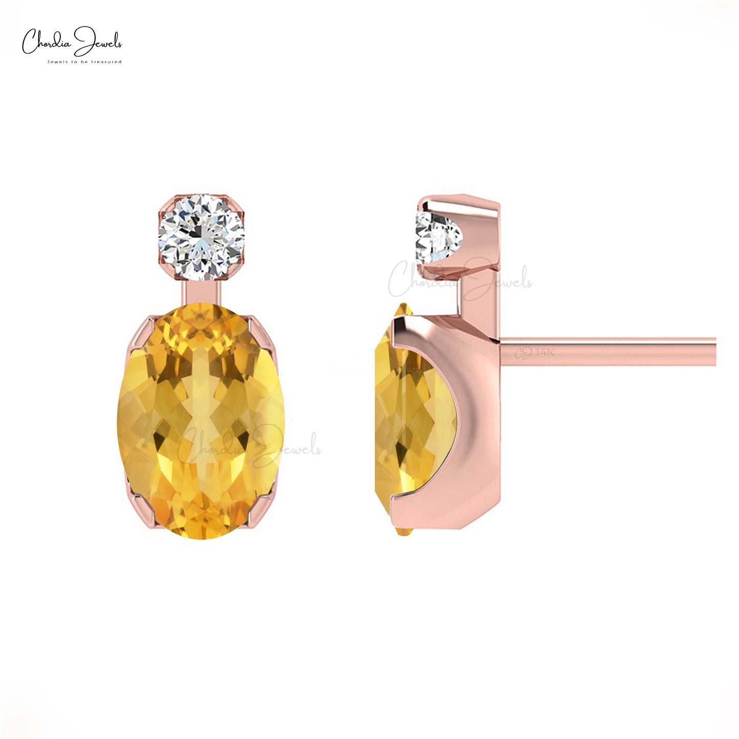 Dainty Diamond Studs