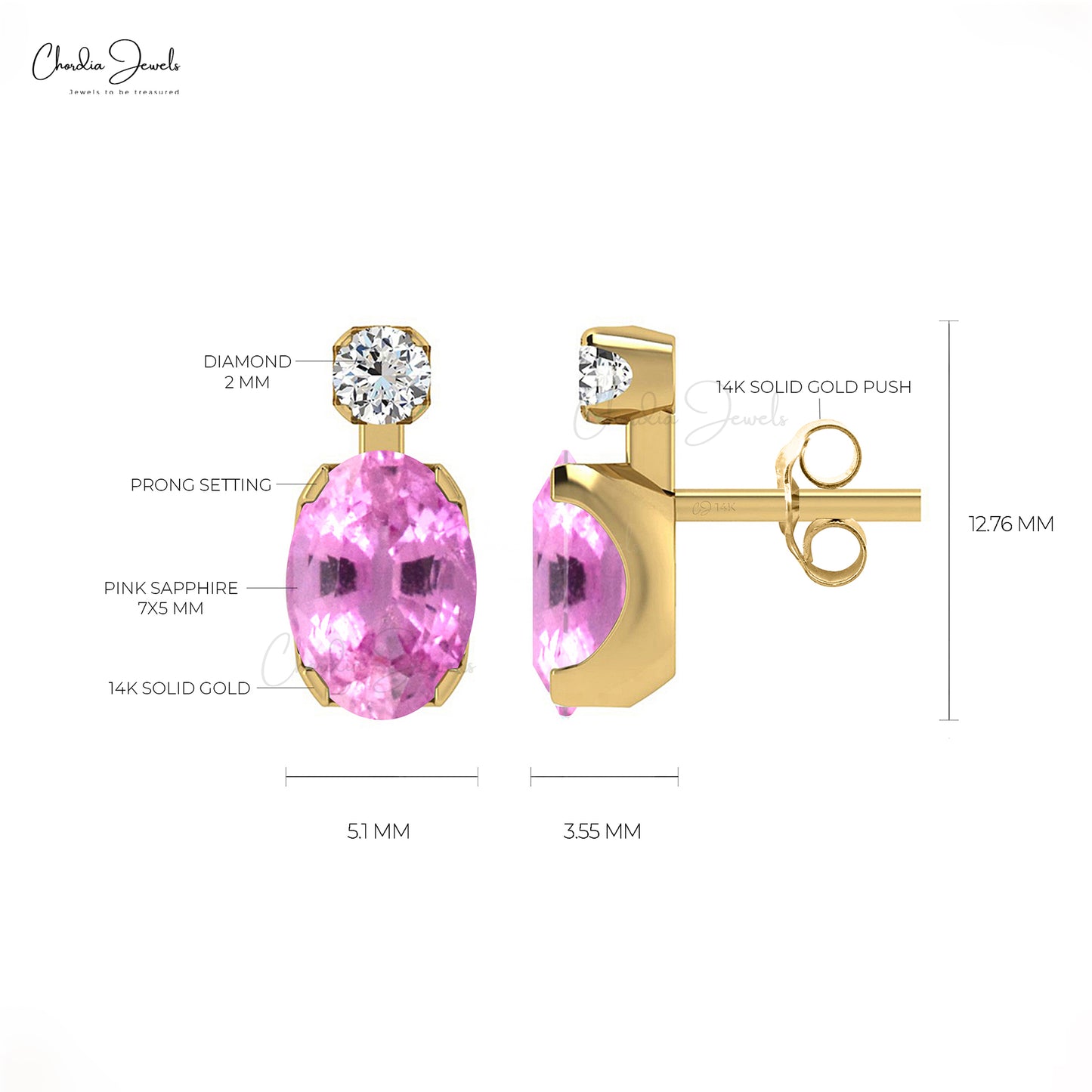 Dainty Diamond Earrings
