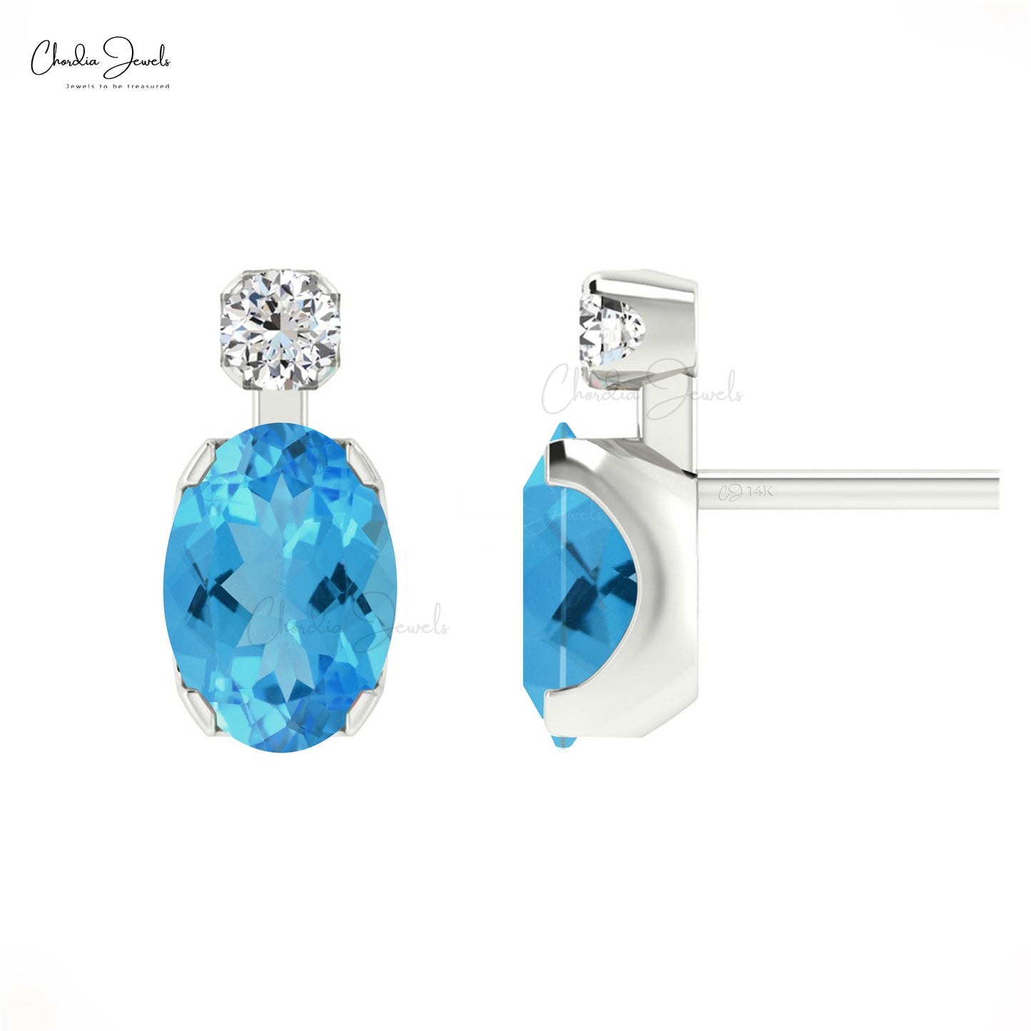 Swiss shop topaz earrings