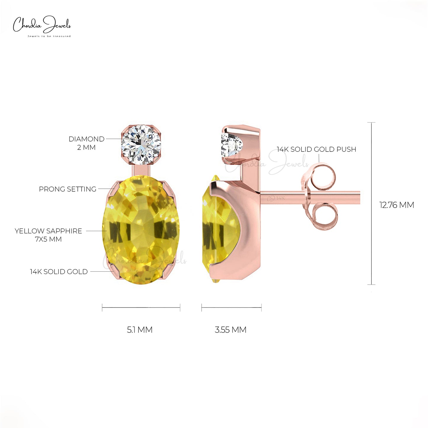 Minimalist Gemstone Earrings