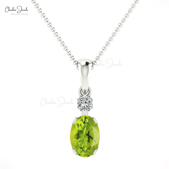 Buy Peridot Halo Pendant