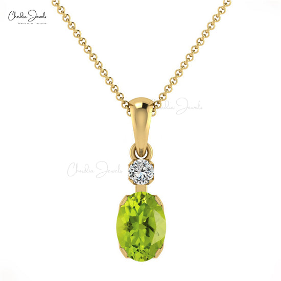 Buy Peridot Halo Pendant