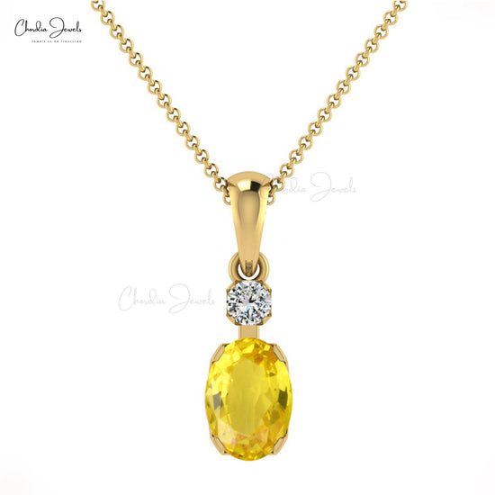 Oval Gemstone Pendant