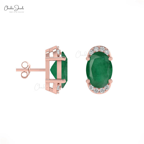 Enhance your style with these may birthstone earrings.