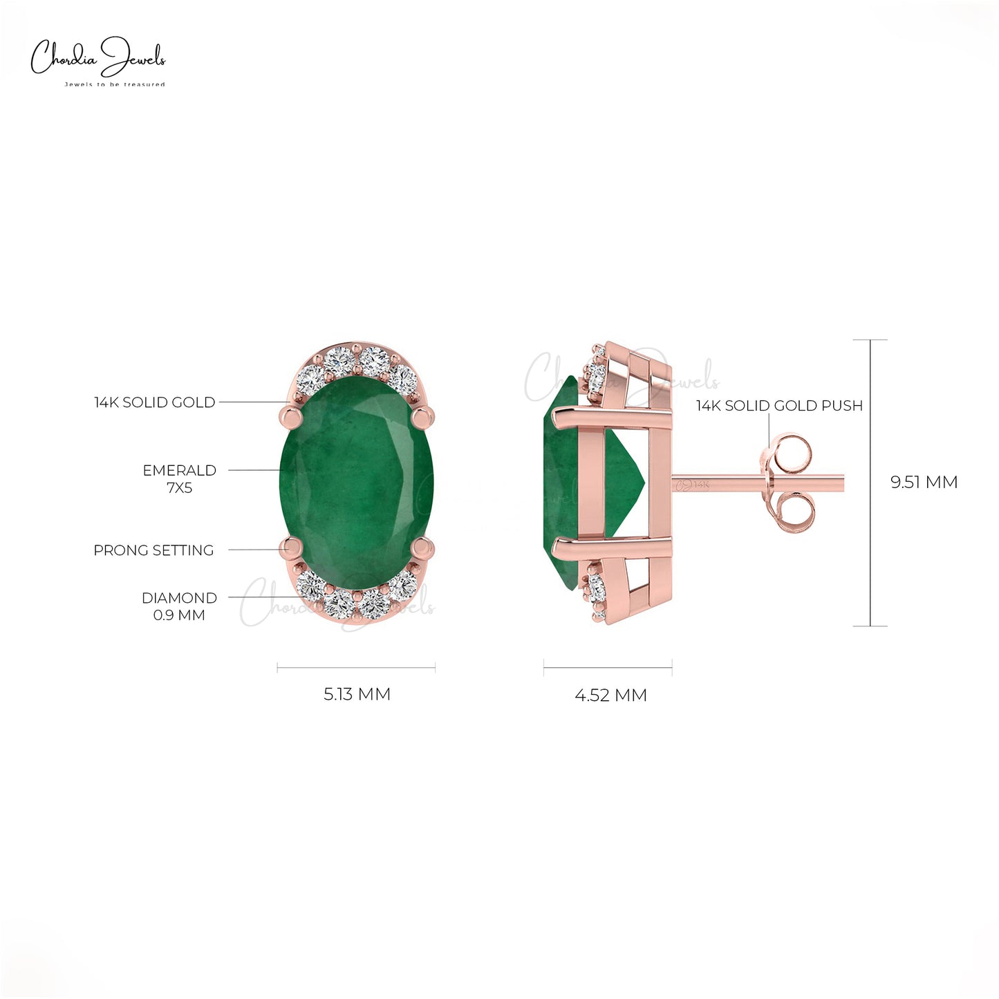 Step into the spotlight with these real emerald earrings.