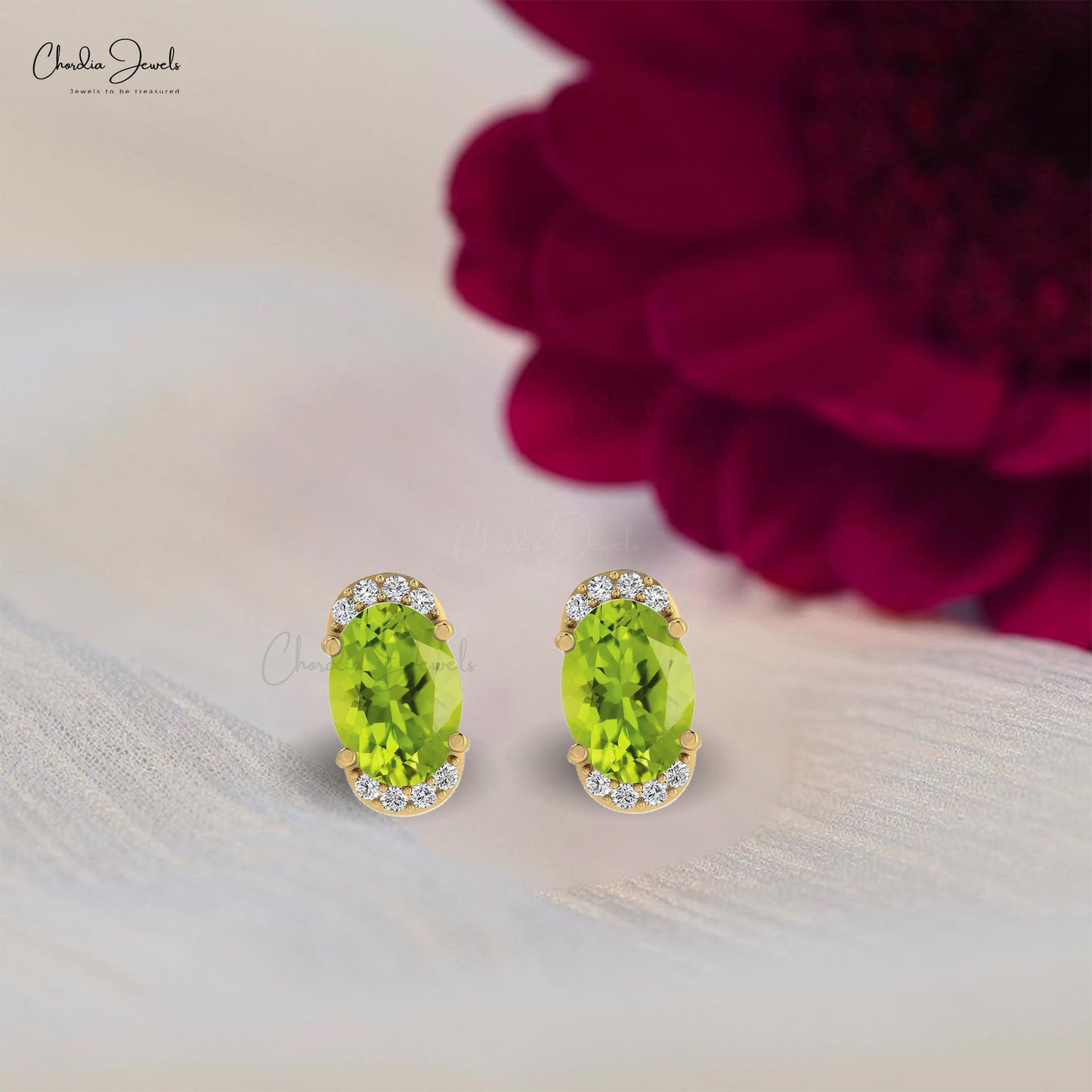 Gemistry 1.10 Ct Round Peridot Earrings in Sterling Silver - Walmart.com