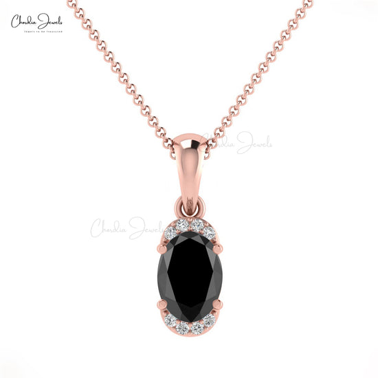 Buy Black Diamond Halo Pendant