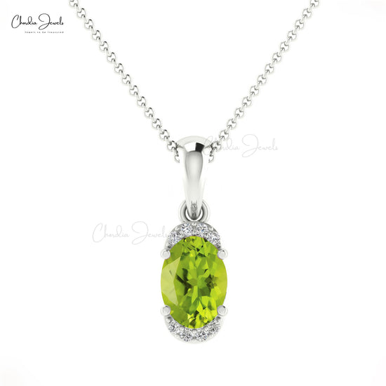 Buy Peridot Halo Pendant