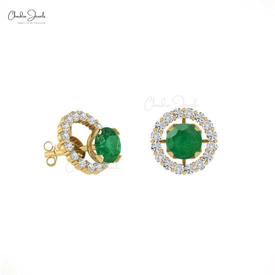 Step into elegance with our Real Emerald Earrings