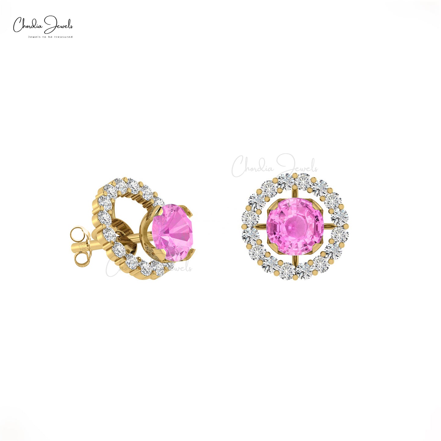 14k Solid Gold Minimalist Studs