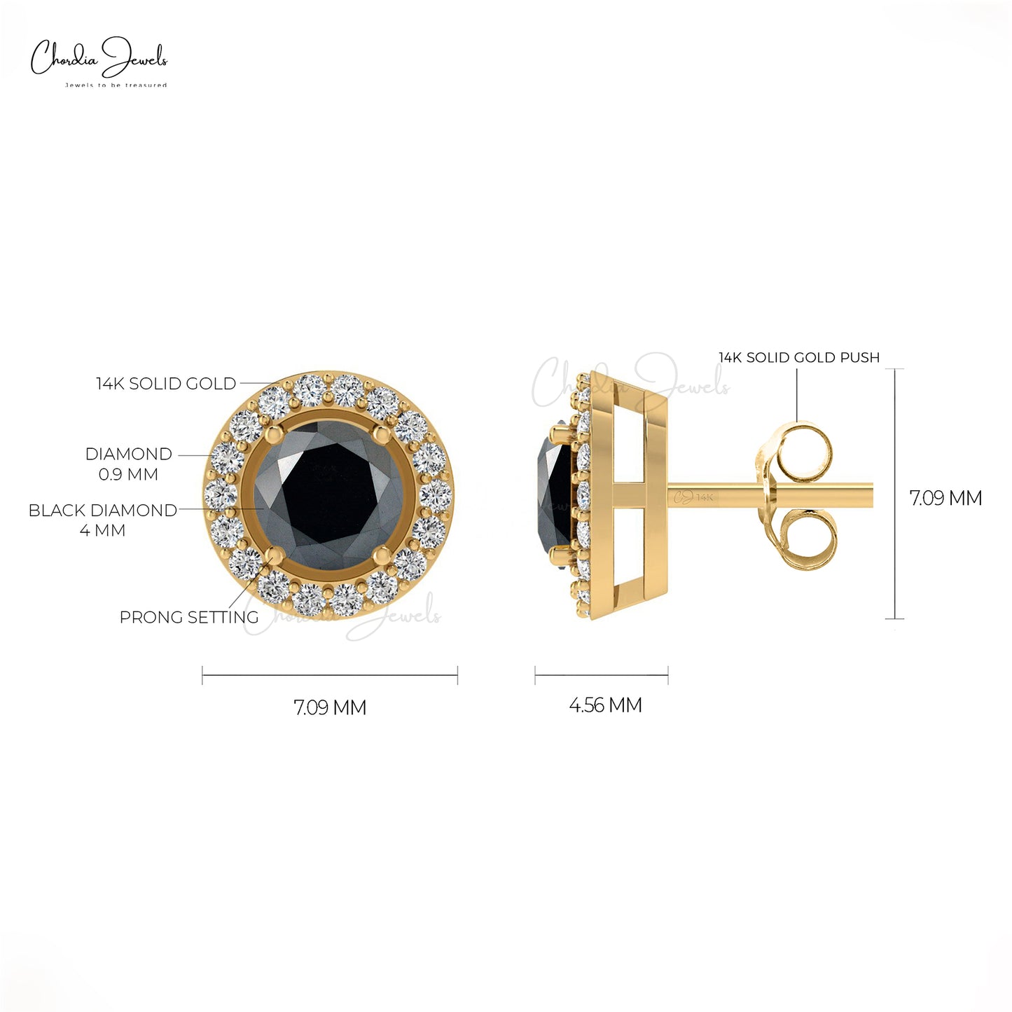 Diamond Halo Earrings