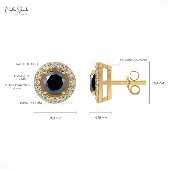 Diamond Halo Earrings