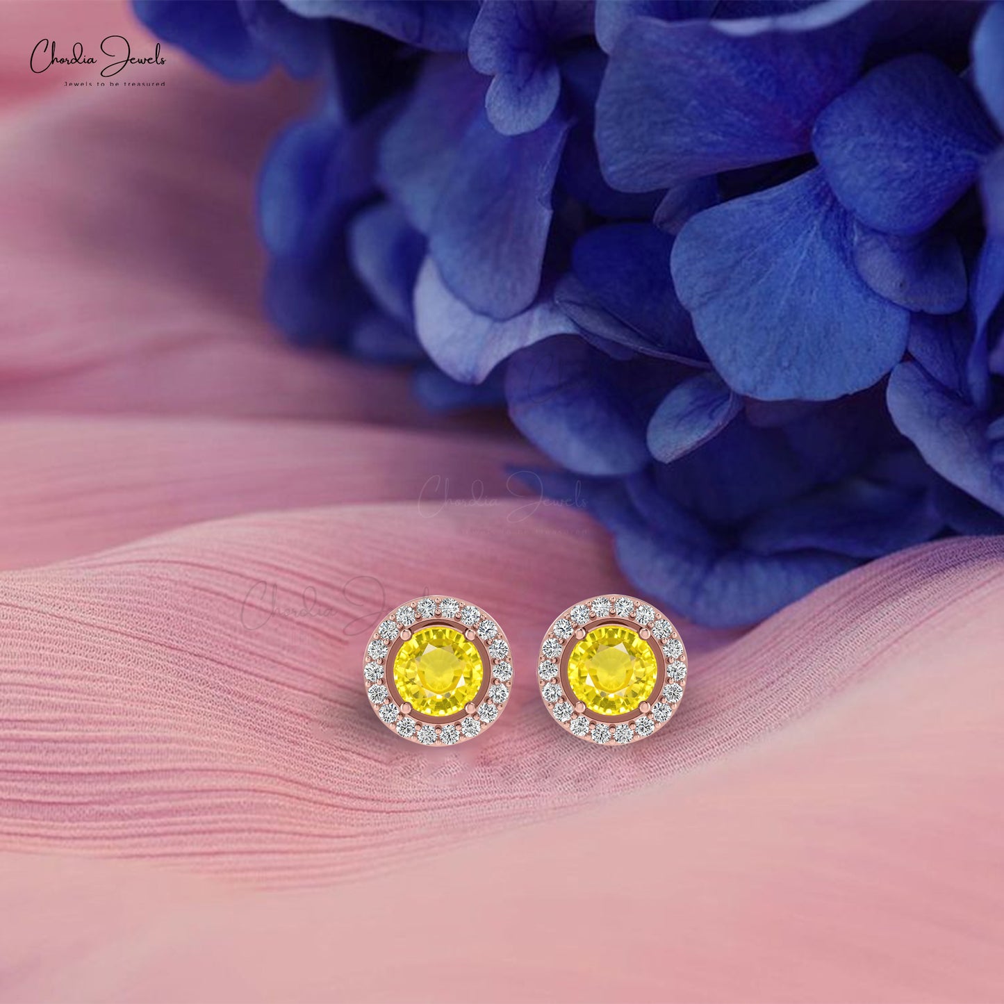 Yellow sapphire on sale gold earrings
