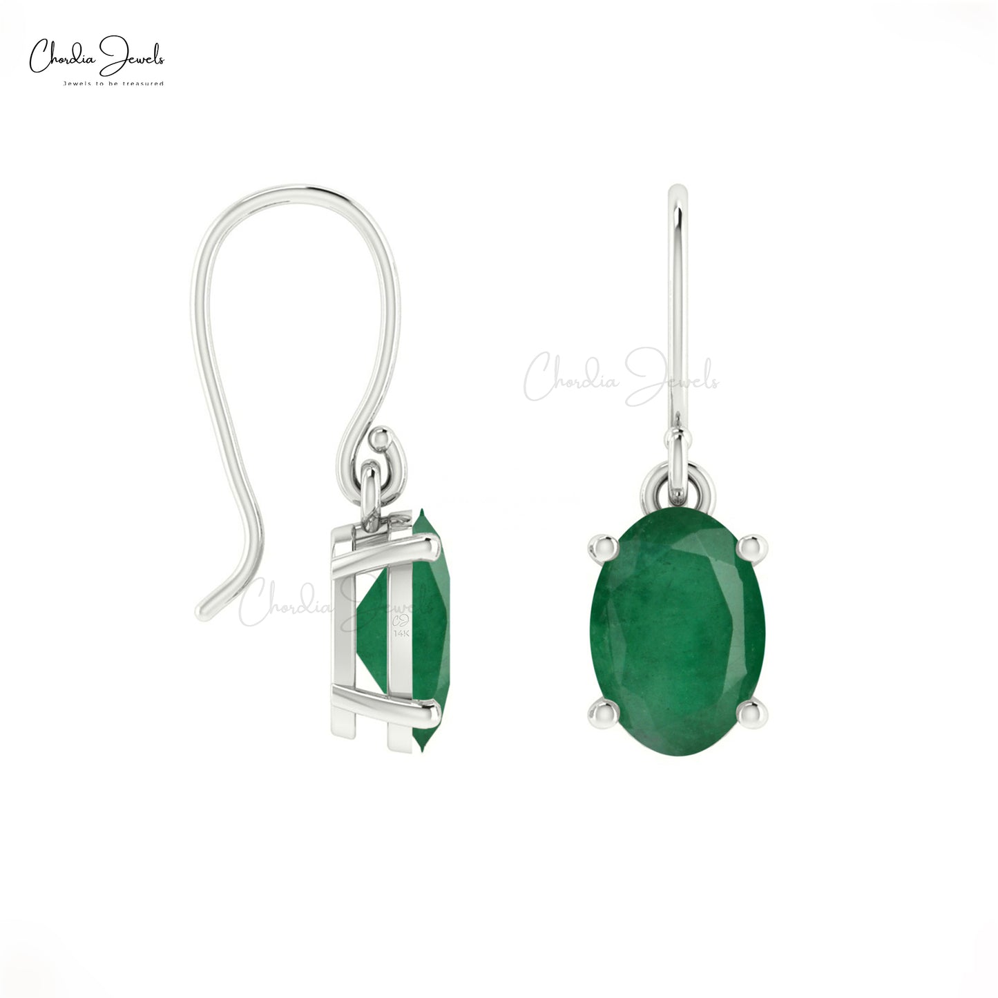 Emerald Birthstone Earrings