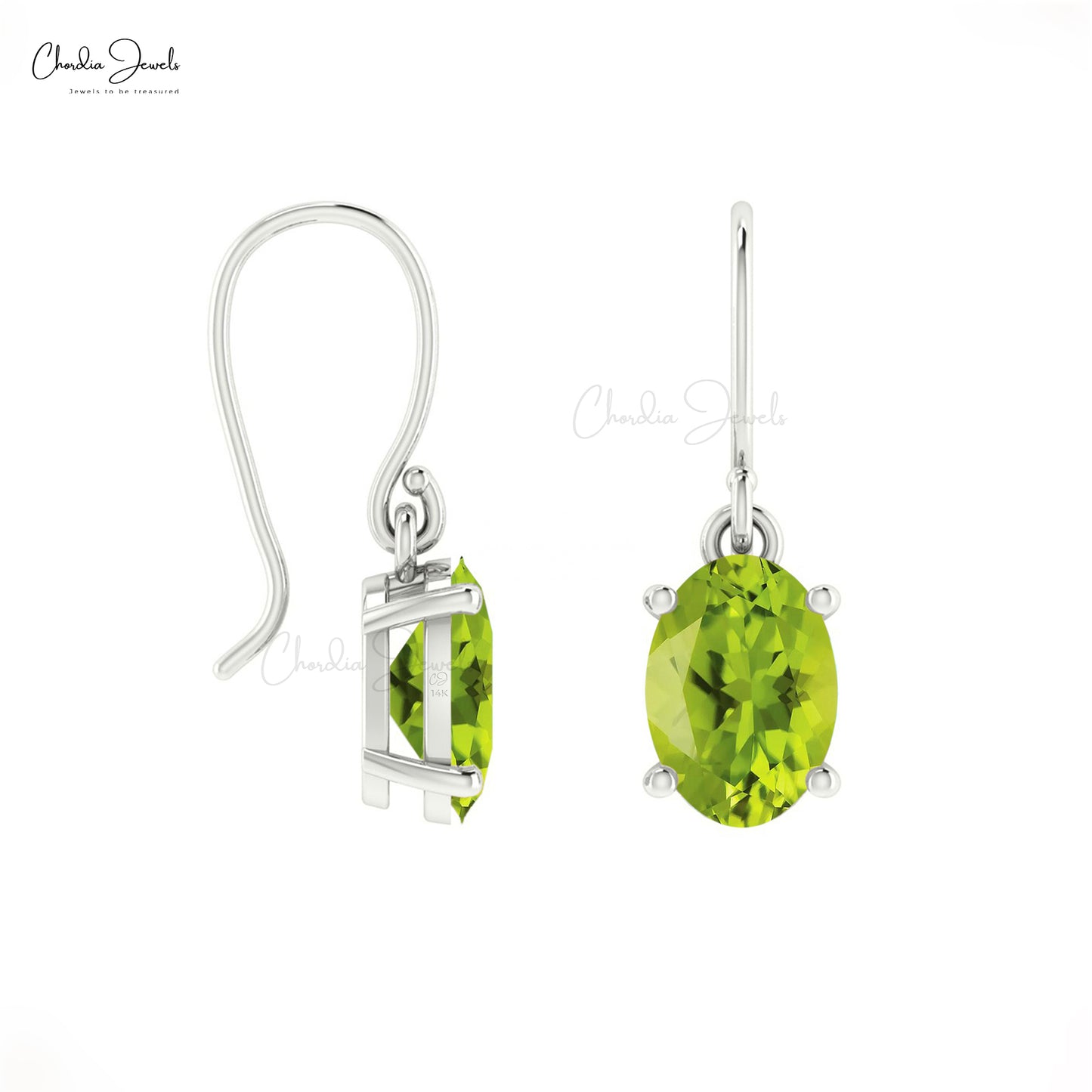 Buy Peridot Dangle Earrings