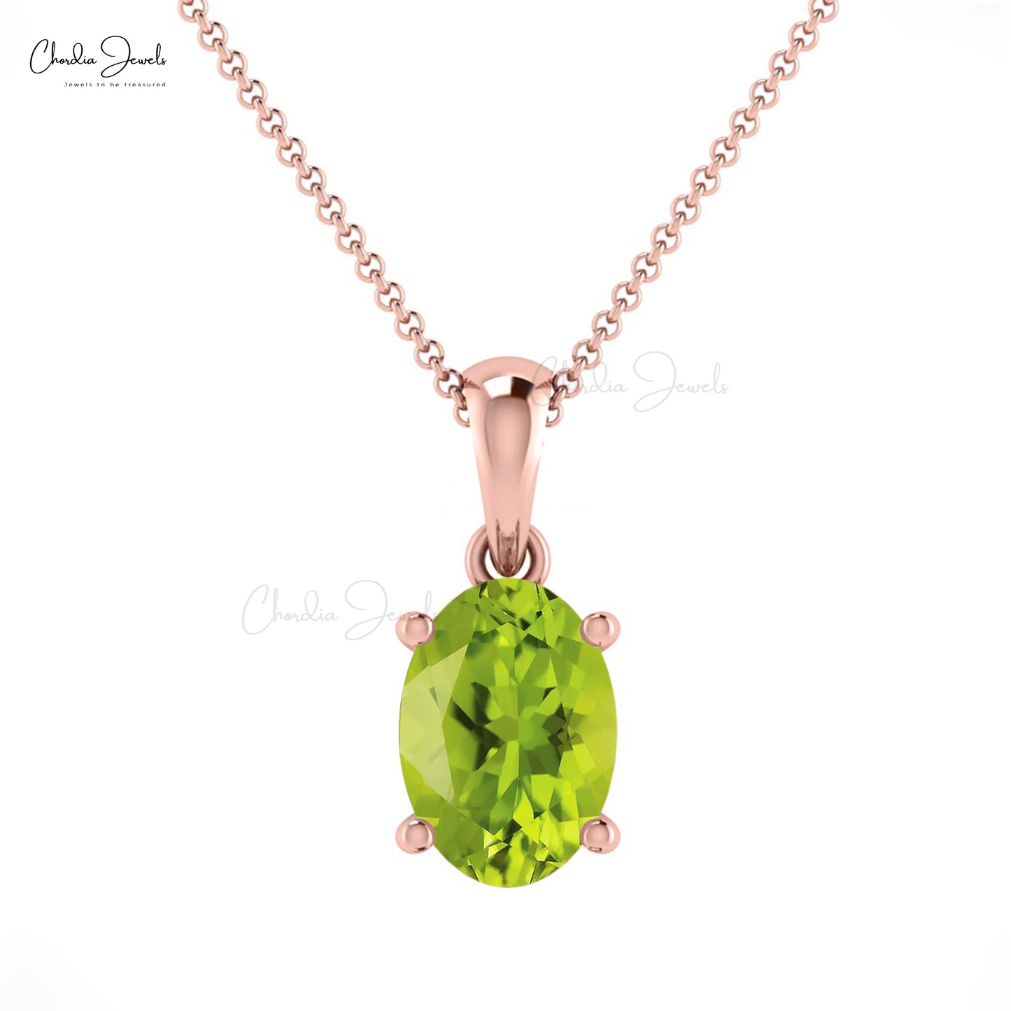 Buy Peridot Solitaire Pendant