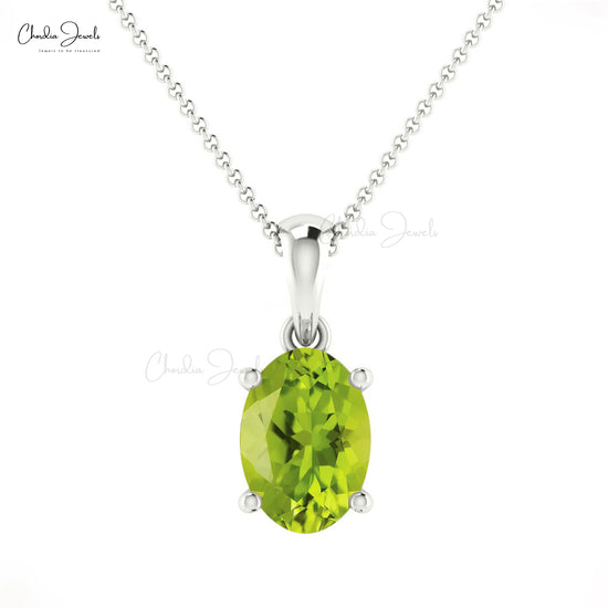 Buy Peridot Solitaire Pendant