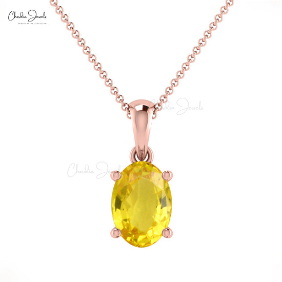 Buy Yellow Sapphire Pendant