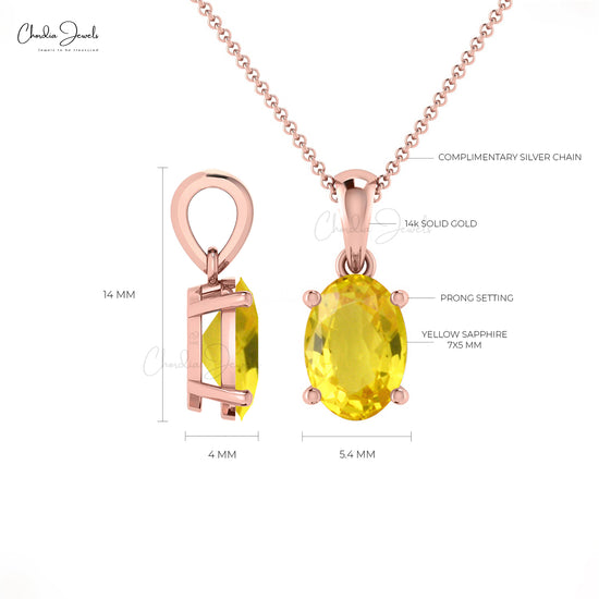 Buy Yellow Sapphire Pendant