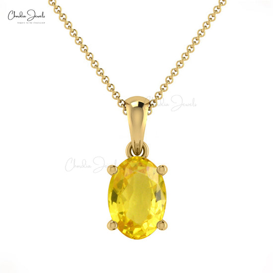 Buy Yellow Sapphire Pendant