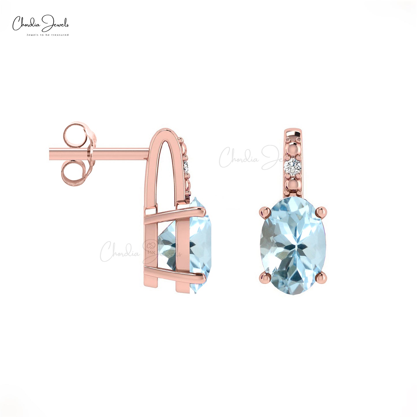 Buy Aquamarine Earrings		