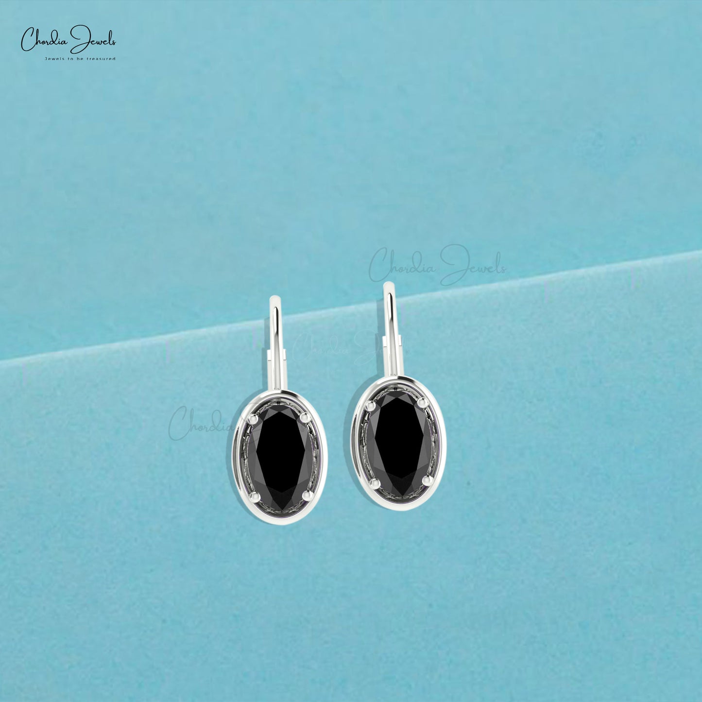Load image into Gallery viewer, oval diamond leverback earrings
