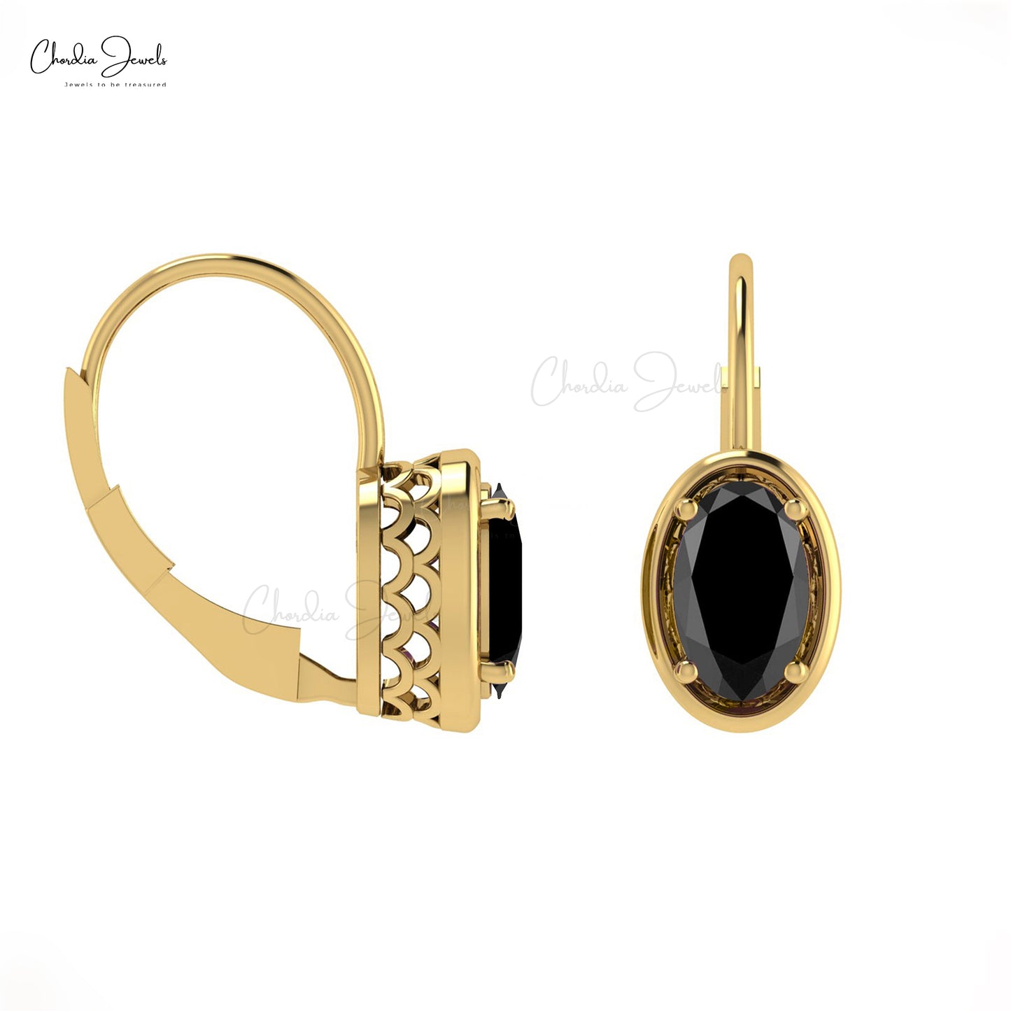 Lever Back Hoop Earrings