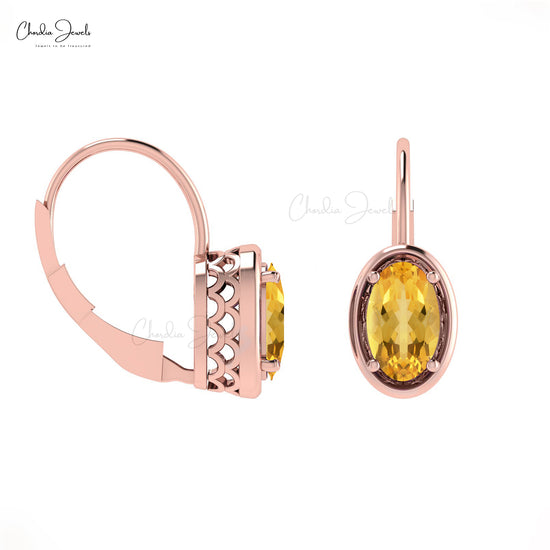 Load image into Gallery viewer, citrine gemstone dangle earrings
