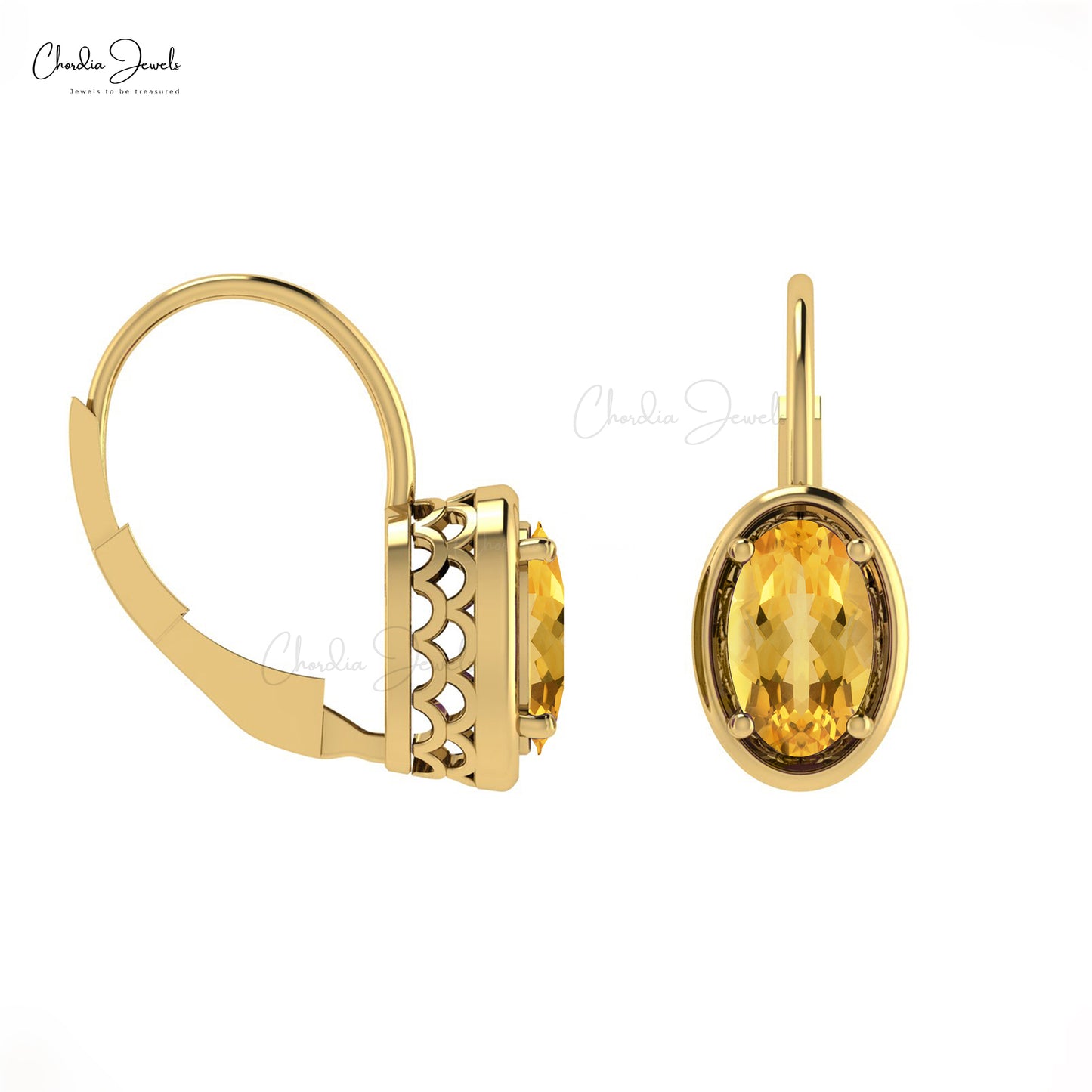 Citrine leverback earrings hotsell