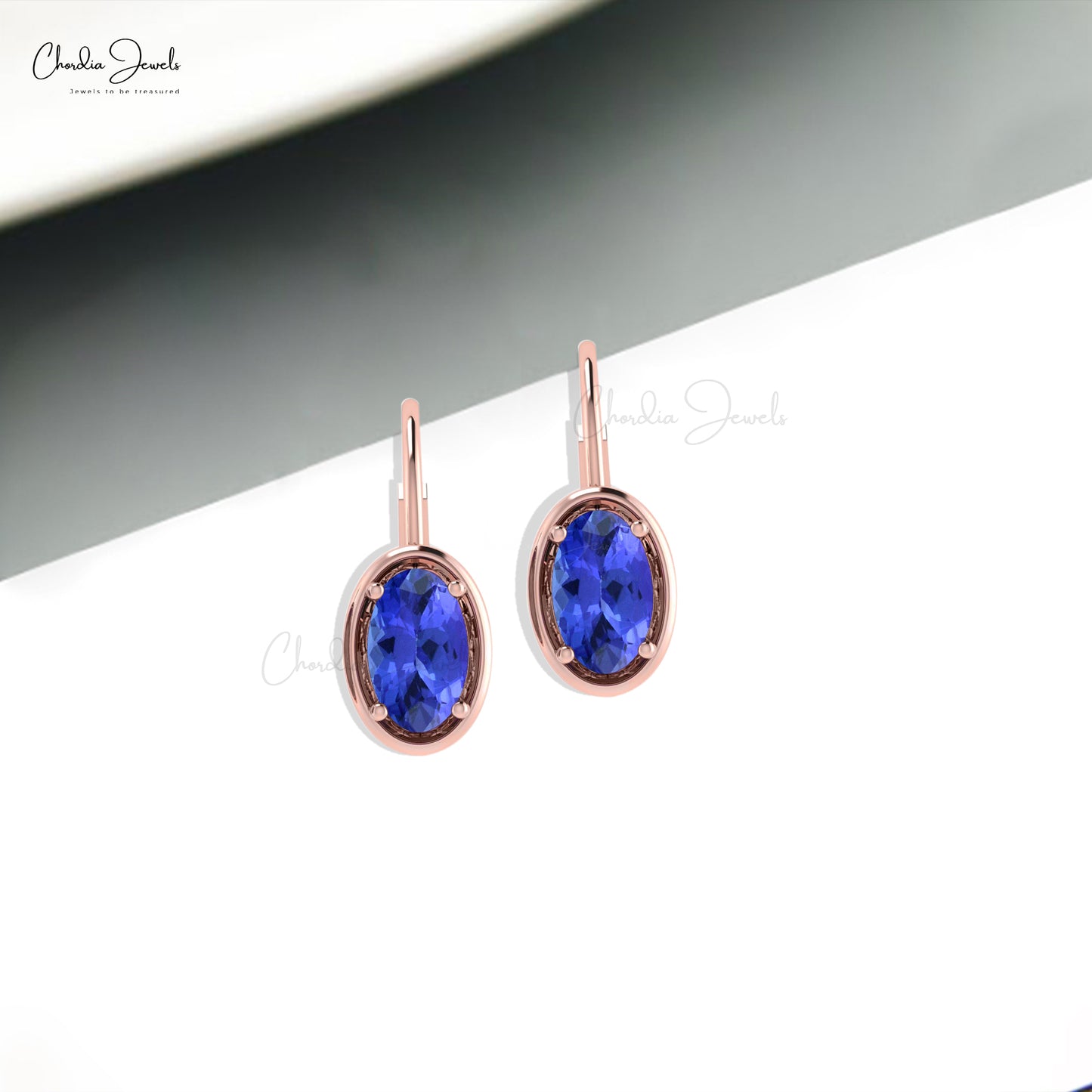 14k gold tanzanite earrings