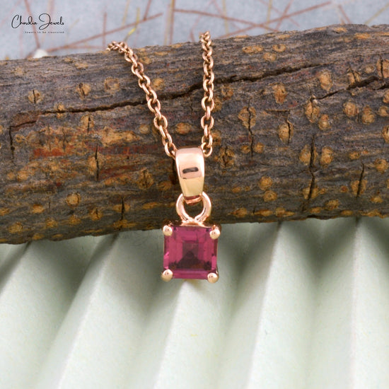 Solitaire Tourmaline Pendant