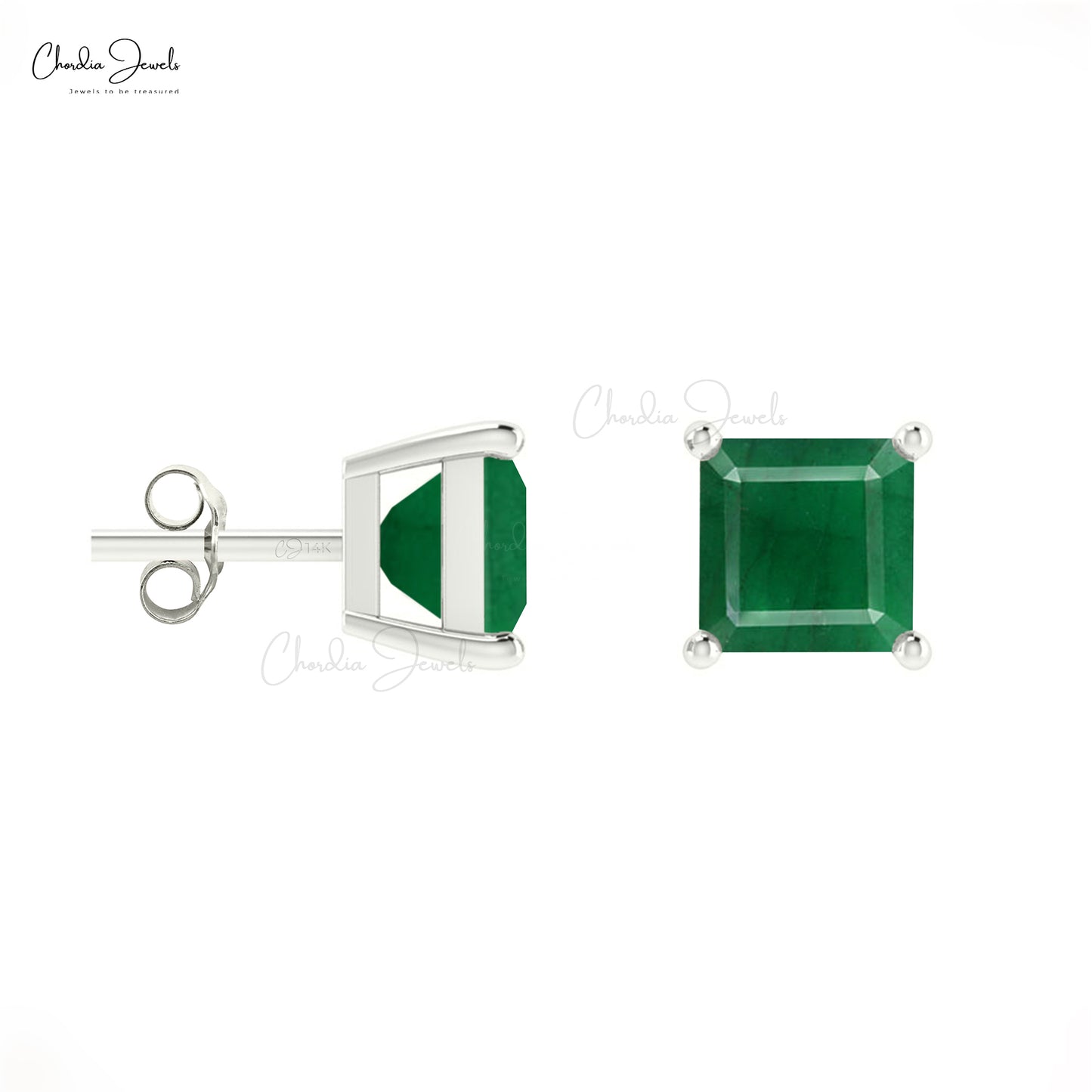 Natural Emerald Earrings