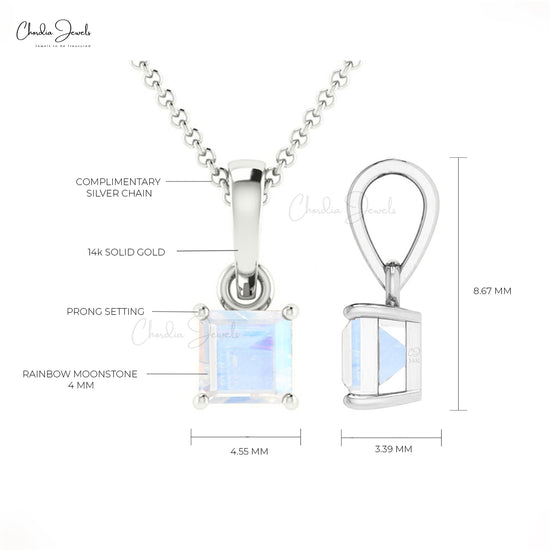 Rainbow Moonstone Pendant