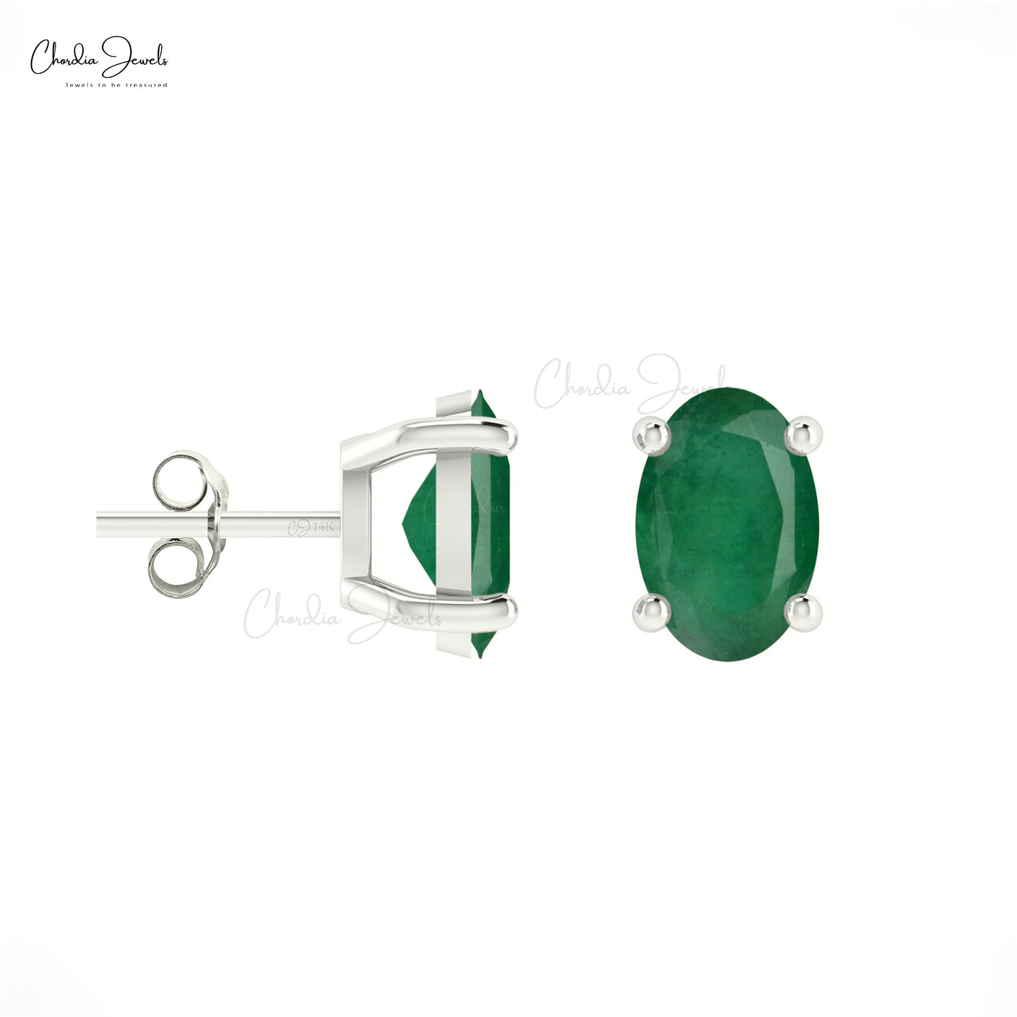  Real Emerald Earrings