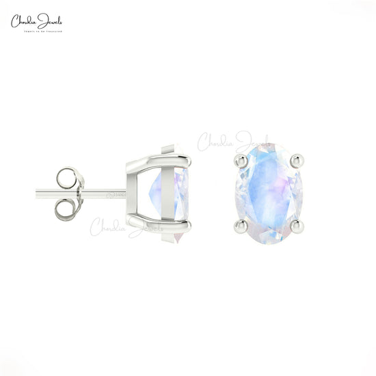 Gemstone Stud Earrings For Women