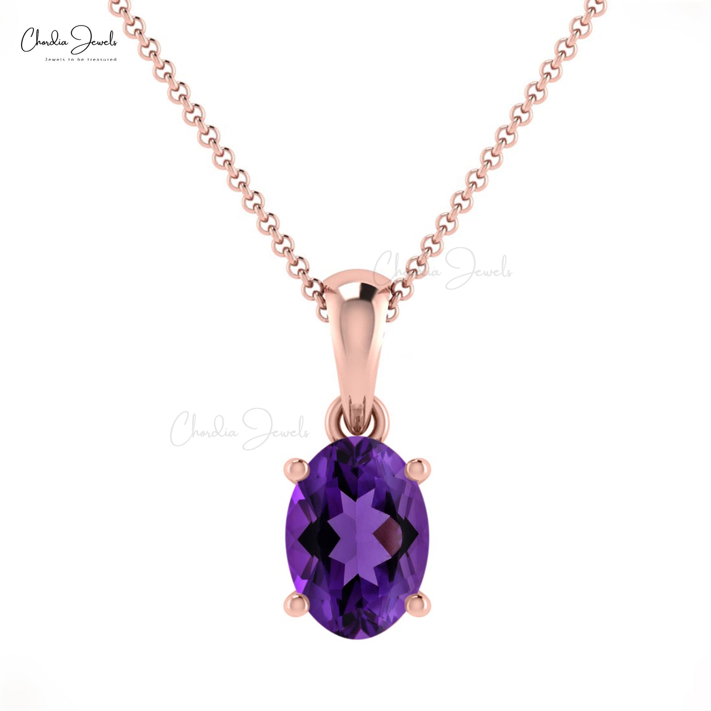 amethyst gemstone pendant