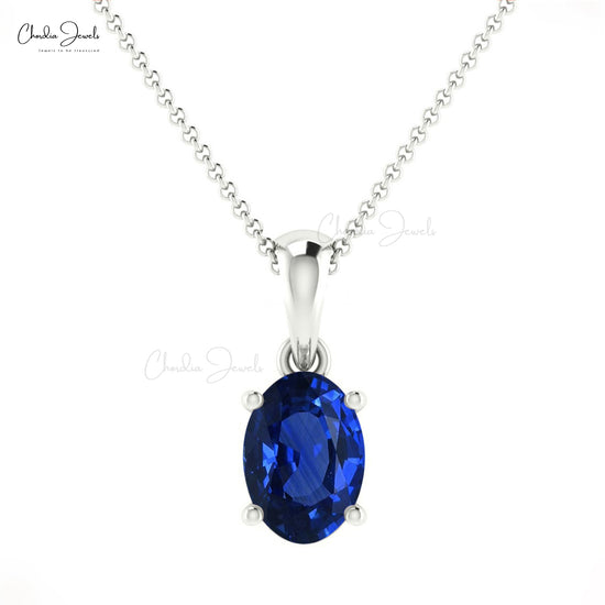 blue sapphire pendant