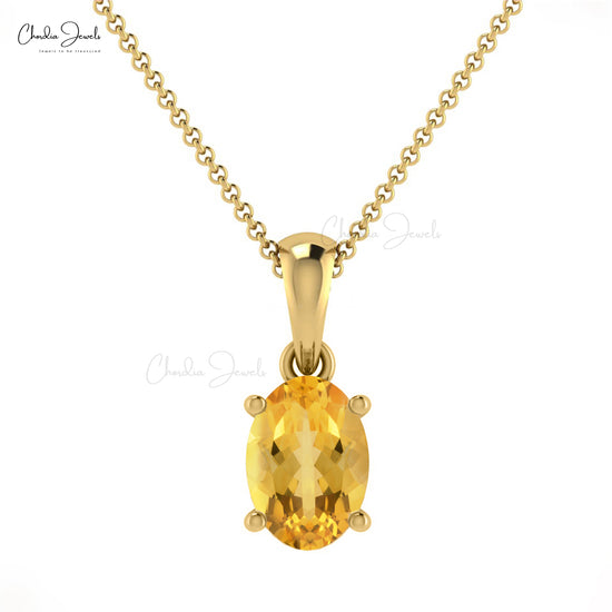 Citrine Gemstone Pendant