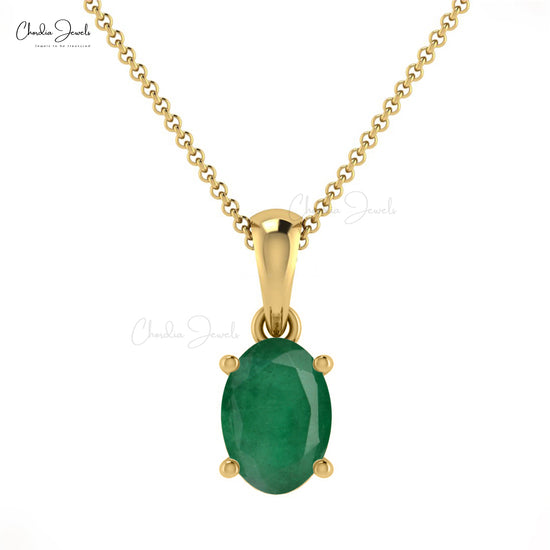 Graceful Emerald Pendant