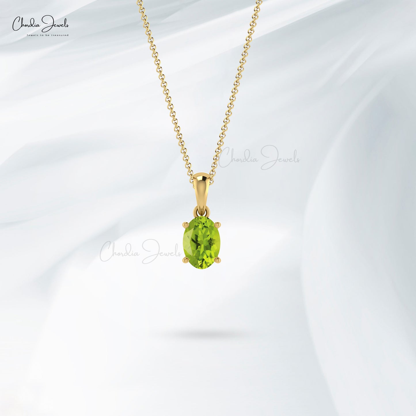 Load image into Gallery viewer, 14K GOLD PERIDOT PENDANT
