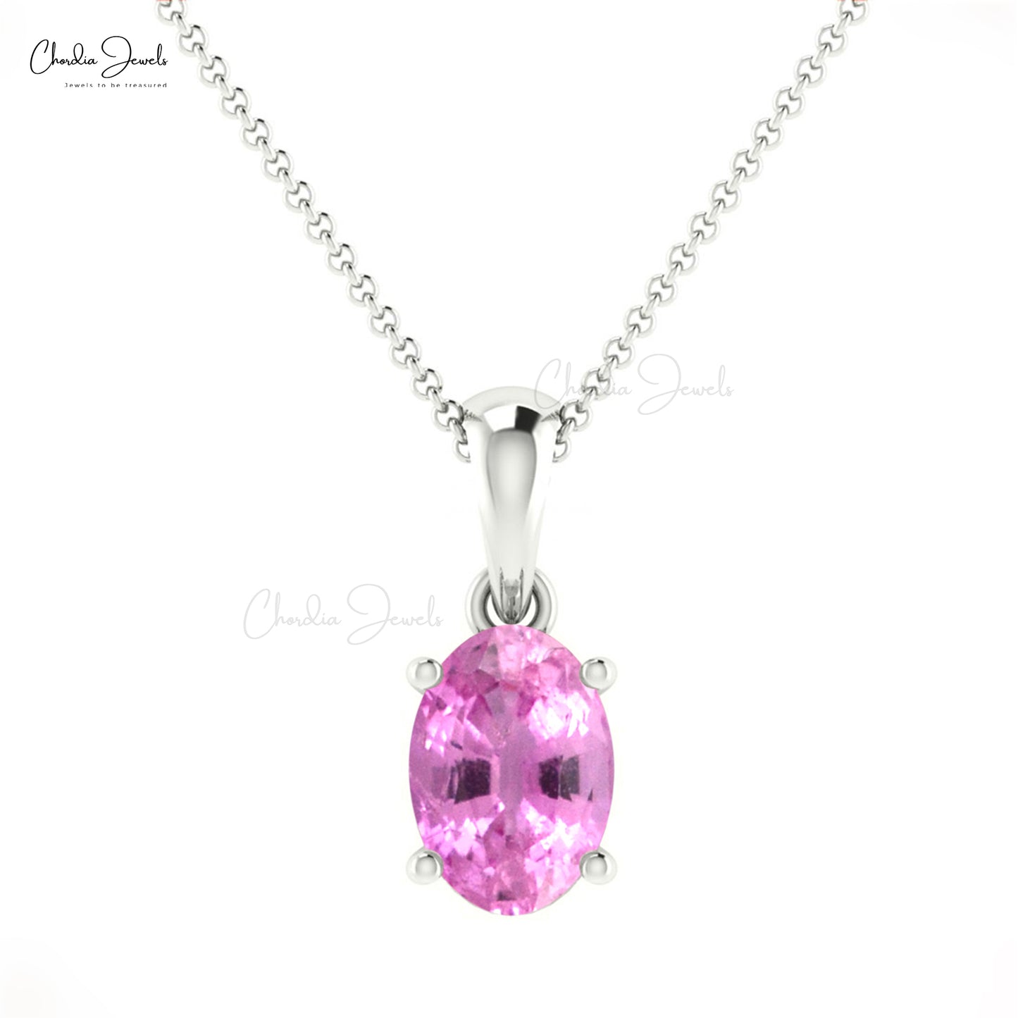 pink sapphire pendant