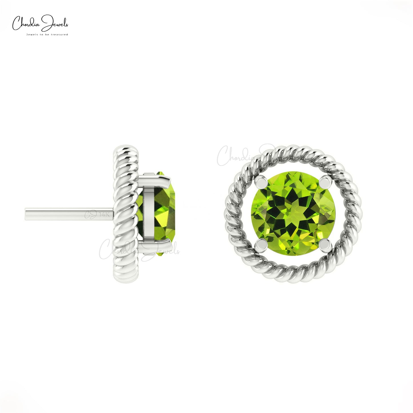 Spiral Stud Earrings