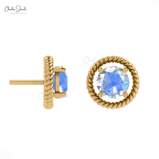 moonstone earrings 14k gold