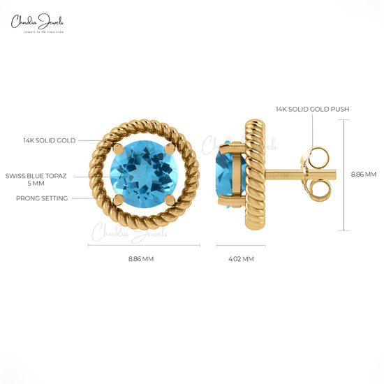 Push Back Studs Earrings