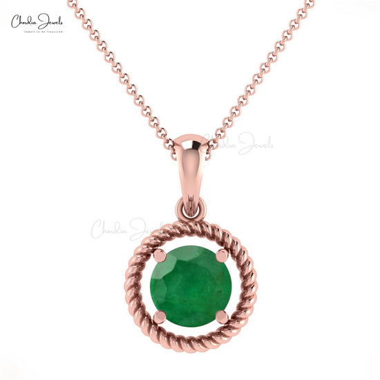 Load image into Gallery viewer, Graceful Emerald Pendant

