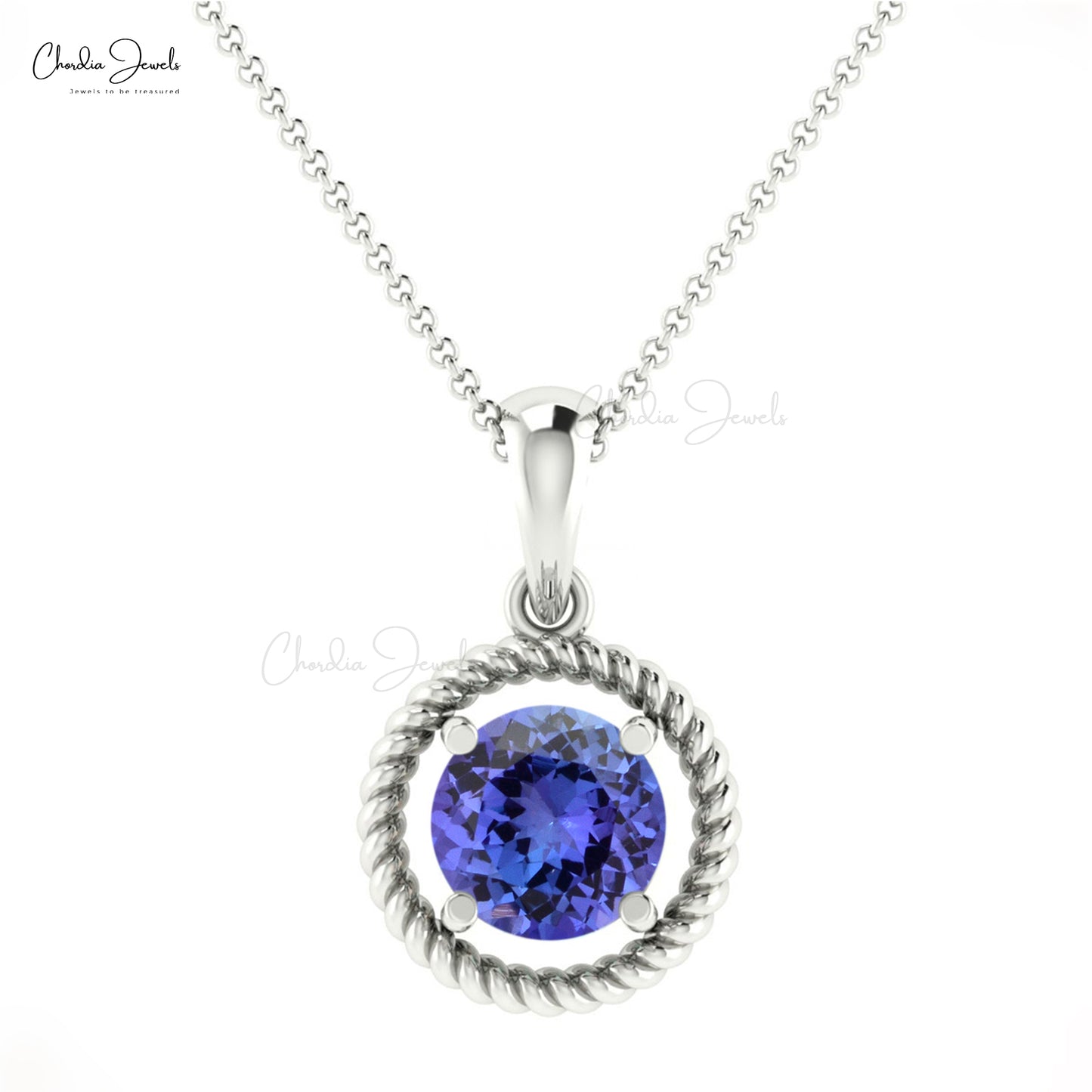 Blue Tanzanite Pendant