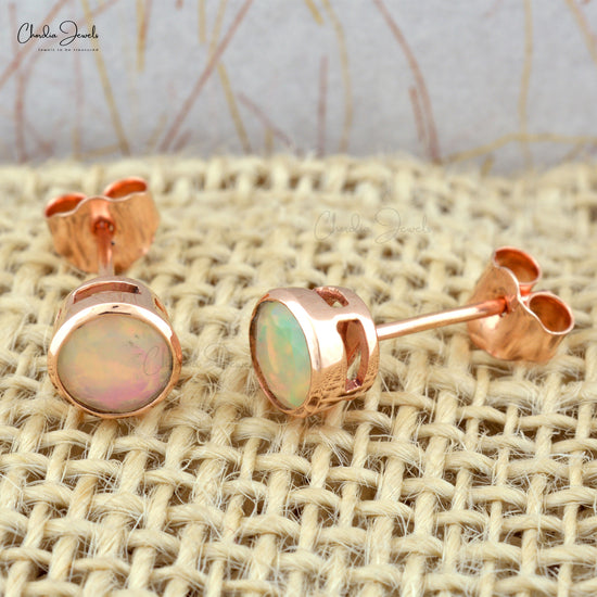 Buy Opal bezel  Earrings
