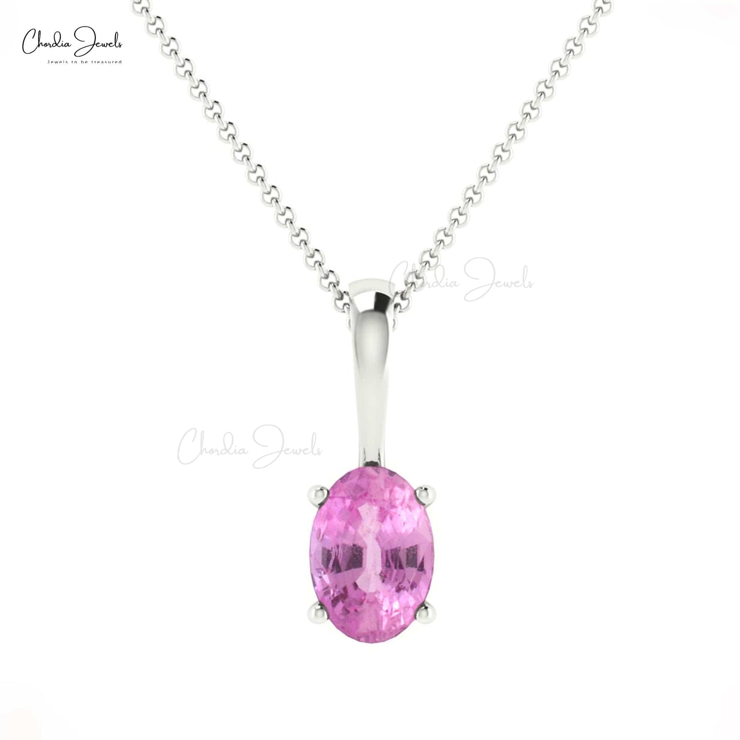 Buy Pink Sapphire Gemstone Pendant