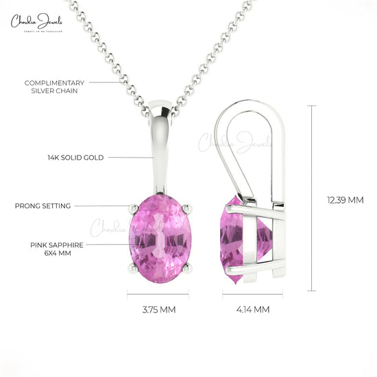 Buy Pink Sapphire Gemstone Pendant